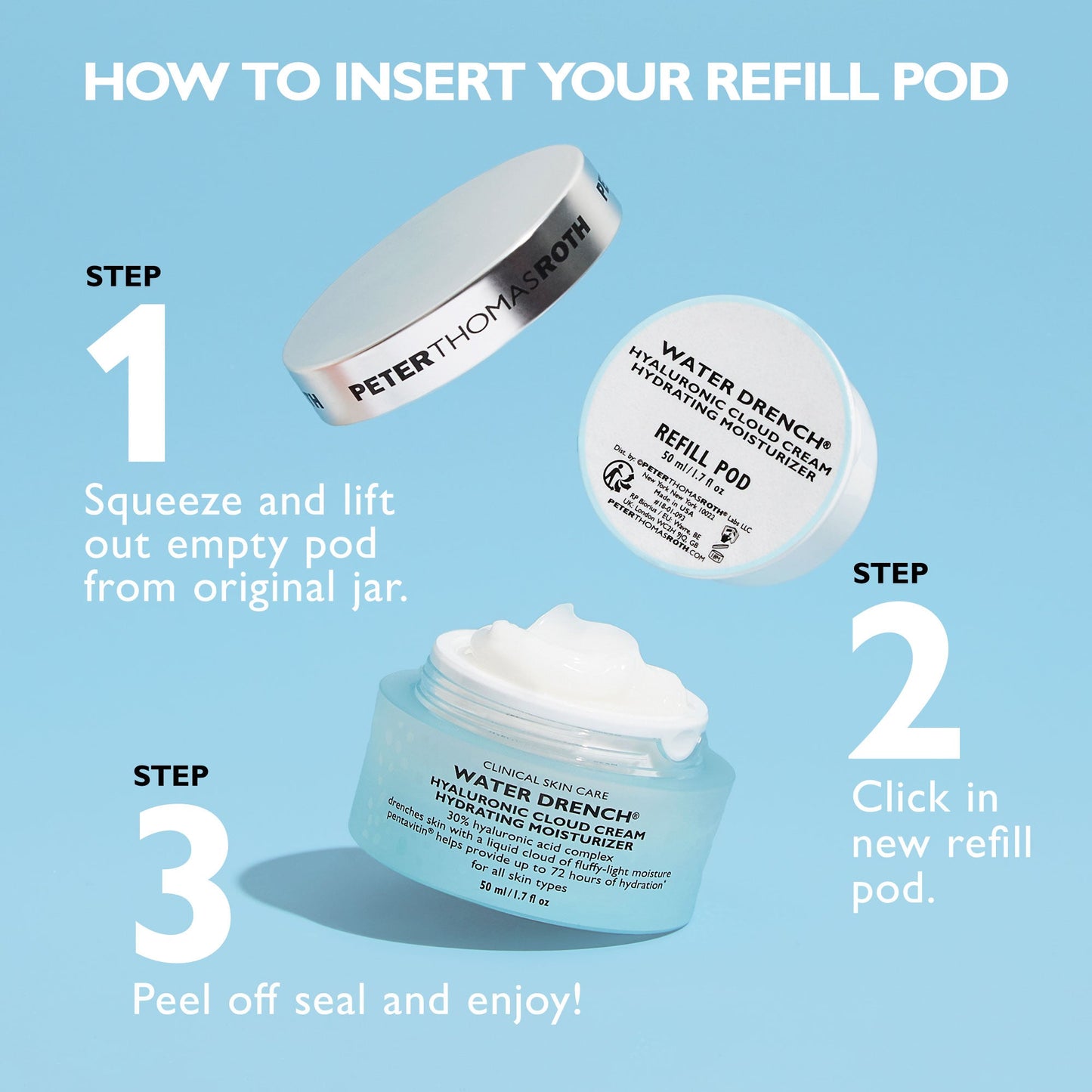 Water Drench Hyaluronic Cloud Cream Hydrating Moisturizer|1.7 fl oz